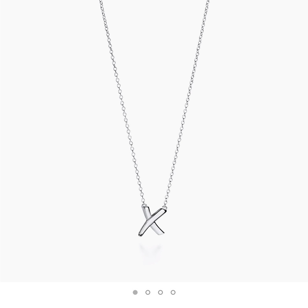tiffany x pendant necklace